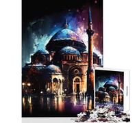 Jigsaw 1000 Pieces for Adults Hagia Sophia Istanbul Jigsaw Puzzles for Adults Birthday Present Every Piece Is Unique - Challenging Game Gifts (38x26cm)