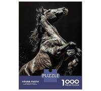 Jigsaw 1000 Pieces for Adults Horse Rearing Adult Jigsaw Brain Teaser Game Staycation Kill Time Help The Brain Exercise 52x38cm/1000pcs