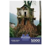Jigsaw 1000 Pieces for Adults House with Tree Roots Jigsaw for Adults Relaxing Games Analysis And Logic Deal As Gifts for The Whole Family 70x50cm/1000pcs