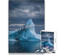 Jigsaw 1000 Pieces for Adults Iceberg in Cold Waters Unwind during Free Time Clean Cut Seamless Interlock Toy Size 38x52cm