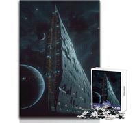 Jigsaw 1000 Pieces for Adults Inner World Megaship Wonderful for Lazy Leisure Days Reliable Tight Fitting Cut Toy Size 38x52cm