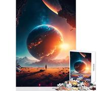 Jigsaw 1000 Pieces for Adults Interstellar Exploration Jigsaw Puzzles for Teenagers Staycation Kill Time Wishlist with Santa Claus Unique Birthday And Gifts (50x75cm)