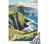 jigsaw 1000 pieces for adults Ireland Travel Poster | Pattern assembly Difficult and Challenge Birthday Present, Gifts, 50x75cm