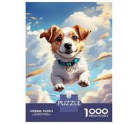 Jigsaw 1000 Pieces for Adults Jack Russell Terrier Jigsaw for Adults Relaxing Games Analysis And Logic Deal As Gifts for The Whole Family 52x38cm/1000pcs