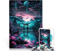 jigsaw 1000 pieces for adults Japan Gate Analysis and logic 26x38cm Every Piece is Unique - Challenging Family Fun Game for for Age 14