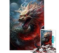 Jigsaw 1000 Pieces for Adults Japanese Warlord Dragon Difficult And Challenge For Family Fun Fun Games for And 14 Years And over (38X52CM)