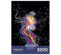 Jigsaw 1000 Pieces for Adults Jellyfish Galaxy Art Print Jigsaw for Adults Relaxing Games Analysis And Logic Deal As Gifts for The Whole Family 38x26cm/1000pcs