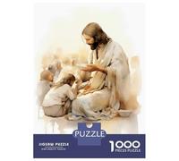 Jigsaw 1000 Pieces for Adults Jesus Feeding Children Jigsaw for Adults Relax Games Difficult Hard Deal As Gifts for The Whole Family 70x50cm/1000pcs