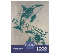Jigsaw 1000 Pieces for Adults Killer Whale Orca Jigsaw for Adults Anti-Stress Toys Precision Cutting Unique Birthday And Gifts 70x50cm/1000pcs