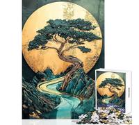 Jigsaw 1000 Pieces for Adults Kintsugi Serenity Educational Game Precision Cutting Anti-Stress Toys Birthday Present, Gifts, (50x75cm)