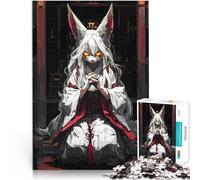 jigsaw 1000 pieces for adults Kitsune in Shrine Vector Art Pädagogisches Familienspiel Geschenkideen75x50cm