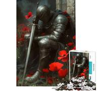 Jigsaw 1000 Pieces for Adults Knight in Sorrow Difficult And Challenge Stress Reliever Relax Games Suitable for Ages 14 And Up (50x75cm)