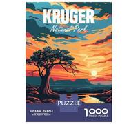 Jigsaw 1000 Pieces for Adults Kruger National Park Jigsaw for Adults Relaxing Games Analysis And Logic Deal As Gifts for The Whole Family 52x38cm/1000pcs