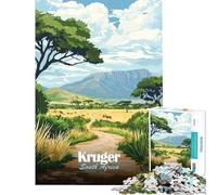 Jigsaw 1000 Pieces for Adults Kruger National Park, South Africa Educational Games Learning Educational Toys Great Gifts And Toys Difficult Hard (size 50x75cm)