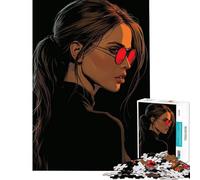 Jigsaw 1000 Pieces for Adults Lara Croft Educational Game Brain Intelligence Challenge Addictive Toys Funny Gifts Family Activities (Size 38x26cm)