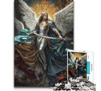 Jigsaw 1000 Pieces for Adults Light of The Heavens Beautiful Design Game Learning Educational Gift Birthday (size 38x52cm)