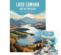 Jigsaw 1000 Pieces for Adults Loch Lomond National Park for Educational Game Challenge Toy Relaxing Games But Fun And Humorous Gifts Ideas (Size 38x26cm)