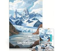 Jigsaw 1000 Pieces for Adults Los Glaciares National Park Educational Game Difficult And Challenge Artists Collection Fine Art 38x26cm