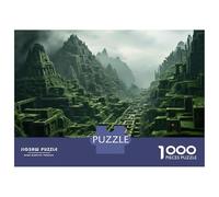 Jigsaw 1000 Pieces for Adults Lost City of Mystical Ruins Jigsaw for Adults Relax Games Difficult Hard Deal As Gifts for The Whole Family 38x26cm/1000pcs