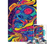Jigsaw 1000 Pieces for Adults LSD Overdose Puzzles for Adults Brain Teaser Game Birthday Present Deal As Gifts for The Whole Family (Size 38x26cm)