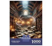 Jigsaw 1000 Pieces for Adults Magical Library Adventure Puzzle for Adults Anti-Stress Toys Difficult Challenge Unique Birthday And Gifts 70x50cm/1000pcs