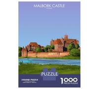 Jigsaw 1000 Pieces for Adults Malbork Castle in Poland Jigsaw for Adults Anti-Stress Toys Precision Cutting Unique Birthday And Gifts 38x26cm/1000pcs