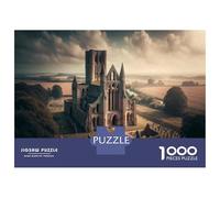 Jigsaw 1000 Pieces for Adults Medieval Abbey Ruins Timeless Beauty Jigsaw for Adults Relaxing Games Analysis And Logic Deal As Gifts for The Whole Family 38x26cm/1000pcs