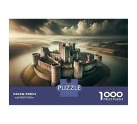 Jigsaw 1000 Pieces for Adults Medieval Castle on Water Jigsaw for Adults Relaxing Games Analysis And Logic Deal As Gifts for The Whole Family 38x26cm/1000pcs
