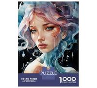 Jigsaw 1000 Pieces for Adults Mermaid In Watercolor Jigsaw for Adults Relax Games Difficult Hard Deal As Gifts for The Whole Family 70x50cm/1000pcs