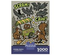 Jigsaw 1000 Pieces for Adults Metropolitan Snack Terrorism Wanted Jigsaw for Adults Relax Games Difficult Hard Deal As Gifts for The Whole Family 52x38cm/1000pcs