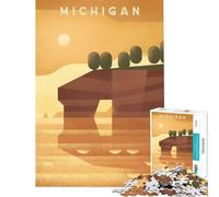 Jigsaw 1000 Pieces for Adults Michigan Educational Games Learning Educational Toys Great Gifts And Toys Difficult Hard (size 50x75cm)
