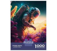 Jigsaw 1000 Pieces for Adults Mission in Space Adult Jigsaw Brain Teaser Game Staycation Kill Time Help The Brain Exercise 52x38cm/1000pcs
