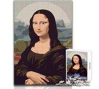 Jigsaw 1000 Pieces for Adults Mona Lisa Digital Art Portrait Relaxing Peaceful Indoor Fun Accurate Piece Cutting Play Toy Size 38x26cm