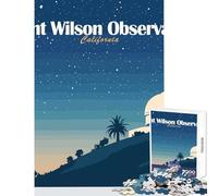 Jigsaw 1000 Pieces for Adults Mount Wilson Observatory California Night Sky Jigsaw Puzzles for Adults Birthday Present Every Piece Is Unique - Challenging Game Gifts (38x26cm)
