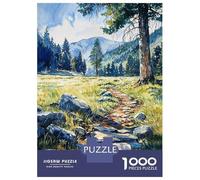 Jigsaw 1000 Pieces for Adults Mountain Path Jigsaw for Adults Relaxing Games Analysis And Logic Deal As Gifts for The Whole Family 38x26cm/1000pcs