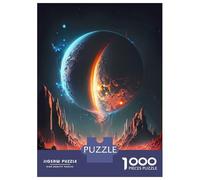 Jigsaw 1000 Pieces for Adults Mystical Dawn Oasis Adult Jigsaw Brain Teaser Game Staycation Kill Time Help The Brain Exercise 70x50cm/1000pcs