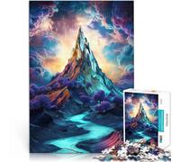 jigsaw 1000 pieces for adults Mystical Mountain Landscape Denksportaufgabe für einzigartiges Herausforderungsspiel52x38cm