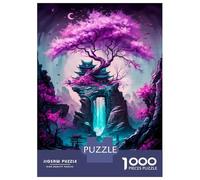 Jigsaw 1000 Pieces for Adults Mystical Tree 11 Adult Jigsaw Brain Teaser Game Staycation Kill Time Help The Brain Exercise 38x26cm/1000pcs