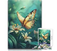 Jigsaw 1000 Pieces for Adults Natural Butterfly Relaxing Peaceful Indoor Fun Accurate Piece Cutting Play Toy Size 50x75cm