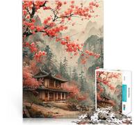 jigsaw 1000 pieces for adults Nature Japanese house Trainieren Sie Ihr Gehirn und Ihre Hände Gutes Geschenk52x38cm