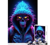 Jigsaw 1000 Pieces for Adults Neon Zombie Puzzle For Teenagers Staycation Kill Time Help The Brain Exercise for Is Ideal As A Gifts (38x26cm)