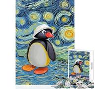Jigsaw 1000 Pieces for Adults Noot Noot Pingu Educational Toy Gift Birthday Fun Games with Matching Poster And Trivia Sheet Size 50x75cm