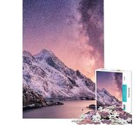 Jigsaw 1000 Pieces for Adults Norway Beautiful Natural Jigsaw Puzzles for Teenagers Staycation Kill Time Wishlist with Santa Claus Unique Birthday And Gifts (Size 38x52cm)