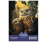 Jigsaw 1000 Pieces for Adults Owl Family Portrait Jigsaw for Adults Relaxing Games Analysis And Logic Deal As Gifts for The Whole Family 38x26cm/1000pcs
