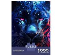 Jigsaw 1000 Pieces for Adults Panther Gaze Jigsaw for Adults Relax Games Difficult Hard Deal As Gifts for The Whole Family 52x38cm/1000pcs