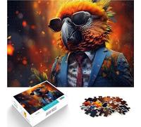 jigsaw 1000 pieces for adults parrot Brain Teaser Game 26x38cm is ideal as a gift for the whole family for for teenager Age 14 and Up