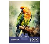 Jigsaw 1000 Pieces for Adults Parrot Watercolor Adult Jigsaw Brain Teaser Game Staycation Kill Time Help The Brain Exercise 70x50cm/1000pcs