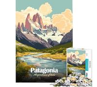 Jigsaw 1000 Pieces for Adults Patagonia Argentina Chile Landscape Art for Educational Game Challenge Toy Family Game Difficult Challenge Gifts Ideas (size 38x26cm)
