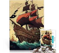 jigsaw 1000 pieces for adults Pirate ship Spielzeug für die ganze Familie eignet sich ideal als Geschenk für die ganze Familie52x38cm
