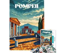 Jigsaw 1000 Pieces for Adults Pompeii Ruins Educational Challenge Pattern Assembly Toy Wall Decor Suitable for People Aged 14 And Above (50x75cm)